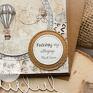 brązowe scrapbooking kartki dla niej kartka z podróżą w tle, w kopercie