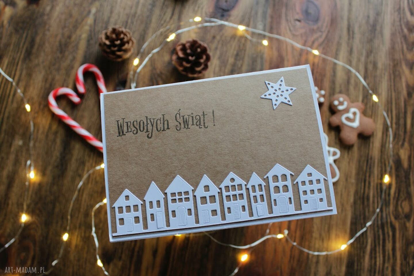 Pomysł upominek święta! Kartka boże narodzenie Świąteczna