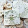 handmade scrapbooking kartki personalizowana pamiątka narodzin, chrztu świętego, urodzin, roczku. aniołek