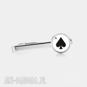 spinka do krawata z grafiką ace of spades