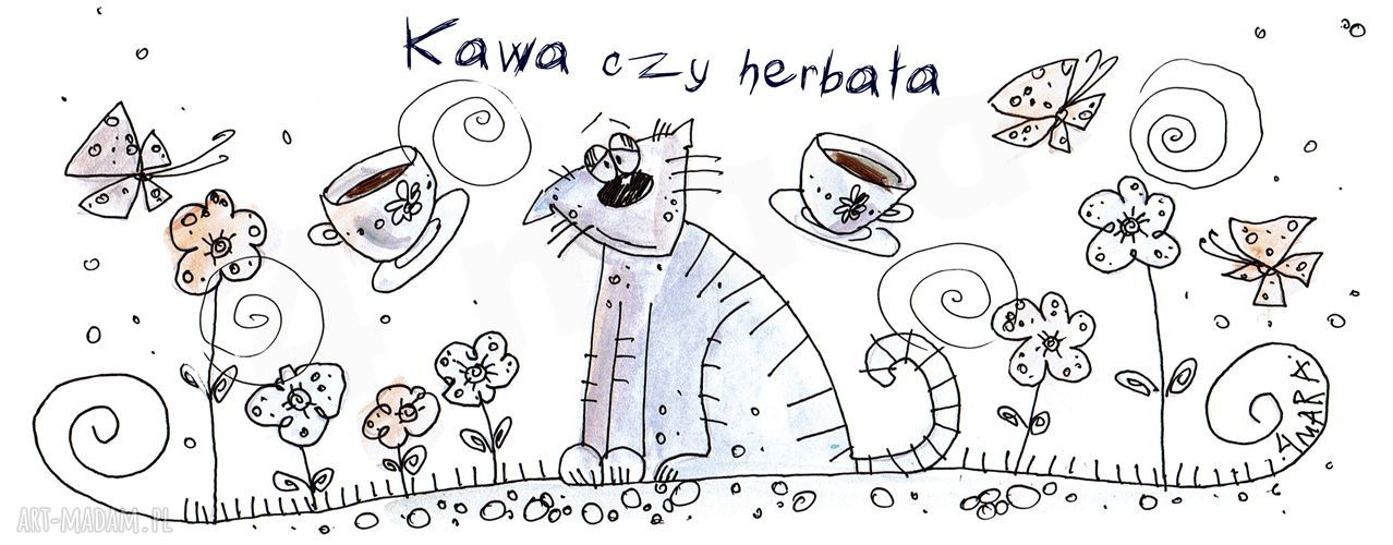 Kubek "Kawa czy herbata" - ceramiczny upominek dla miłośniczki kawy i herbaty