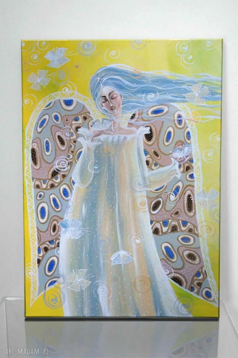 Każdy motyl lata własnym niebem - obraz na płótnie Canvas na drewnianej ramie