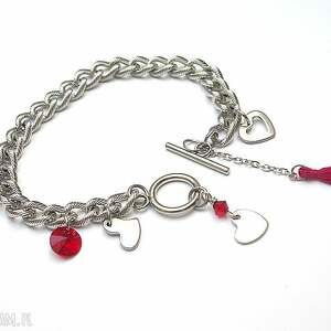 alloys collection chain heart - bransoletka