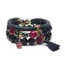 hand made bransoletki navy blue and ruby /22 05 20/ set