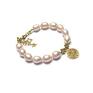 nietypowe bransoletki perły naturalne pearls /light rose/