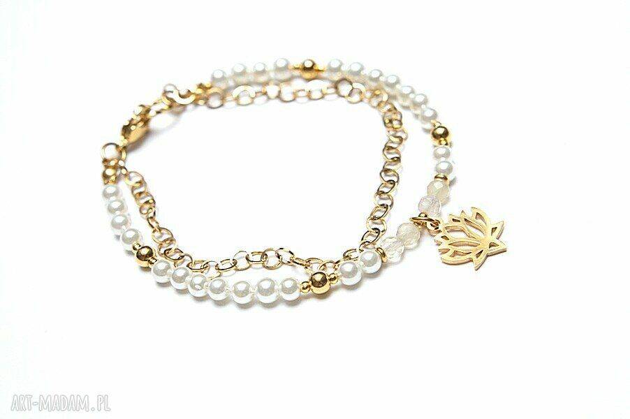 Pearls /white/ vol. 9 bransoletka ręcznie robione