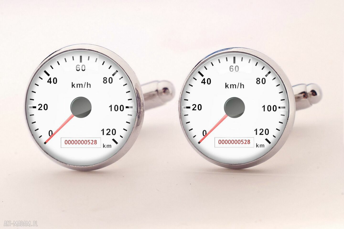 Prędkościomierz spinki mankietów kierowcy męskie prezent ręcznie