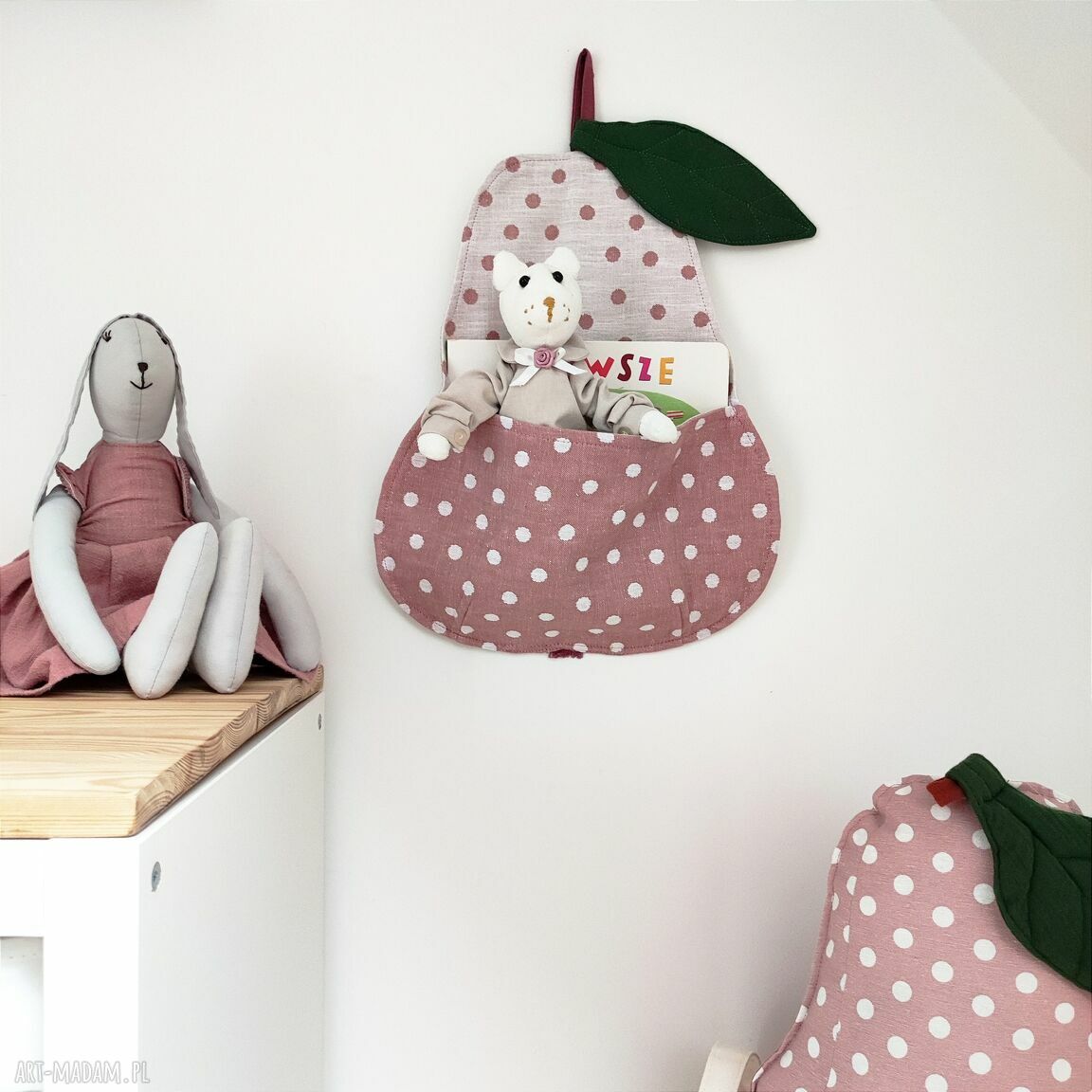 pokoik dziecka: Kieszeń gruszka organizer zawieszka Handmade