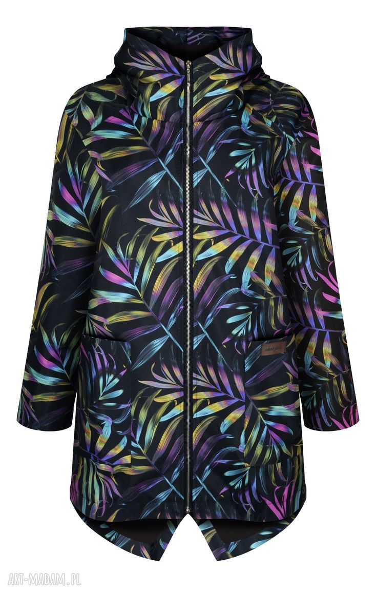 Jesienna parka damska ocieplany płaszcz przeciwdeszczowy kurtka