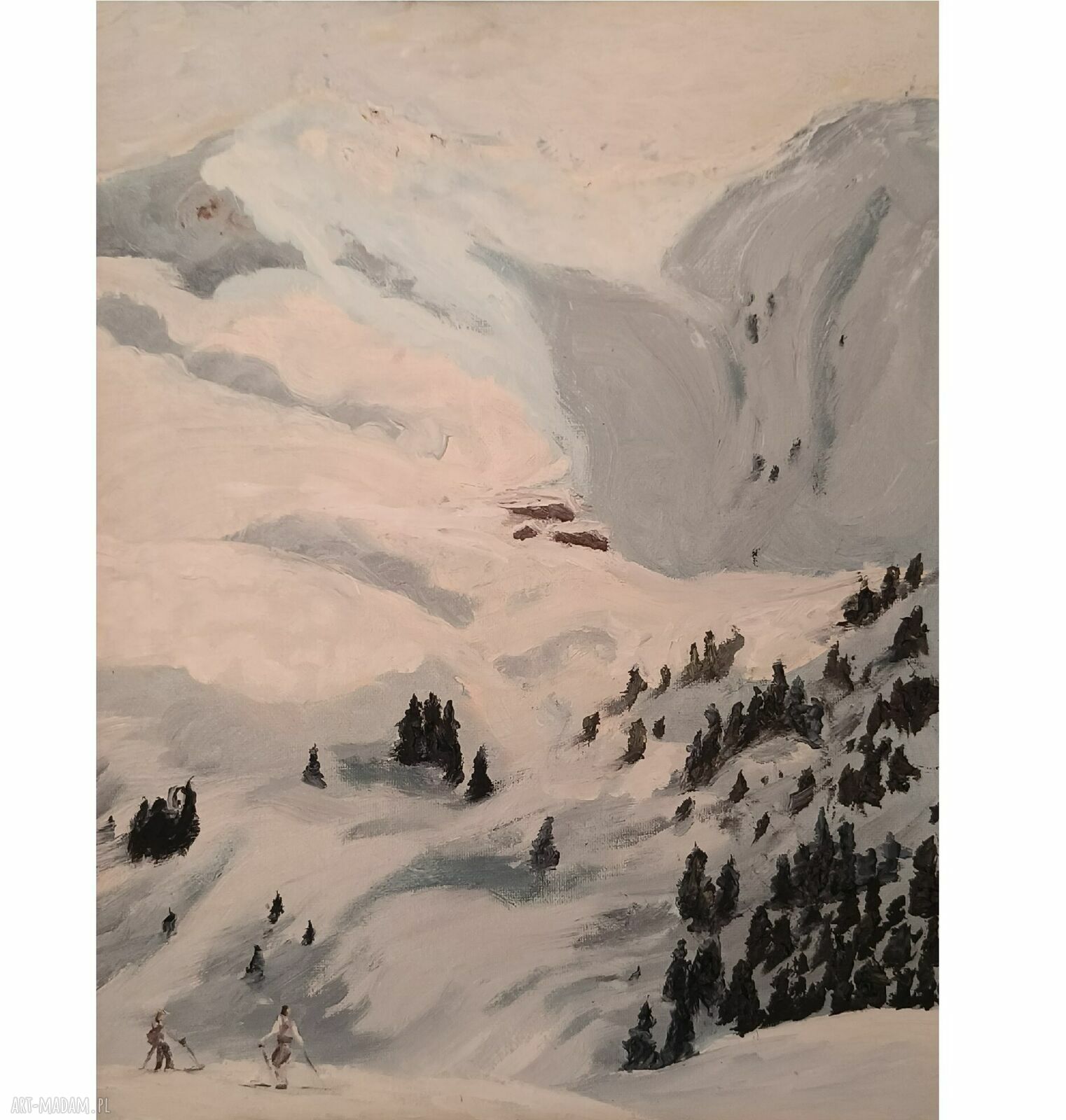 Kitzbuhel - ręcznie malowany obraz olejny 30x40 cm