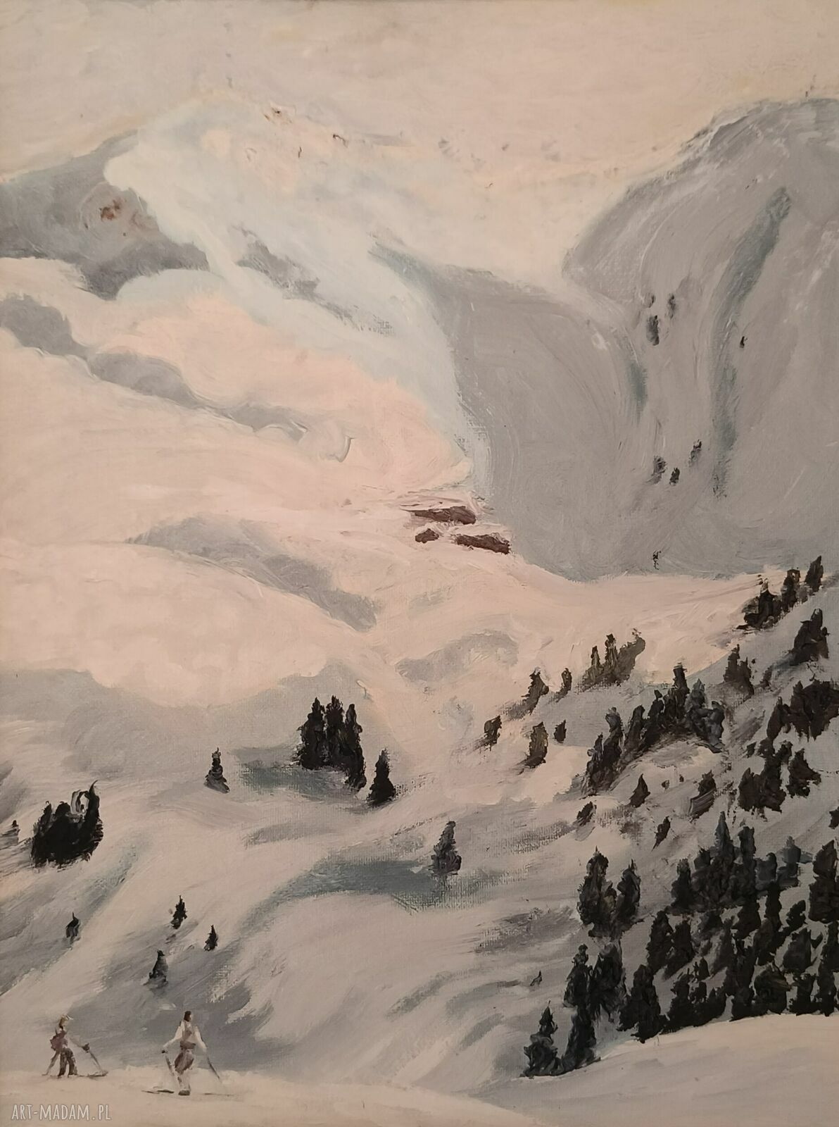 Kitzbuhel - ręcznie malowany obraz olejny 30x40 cm