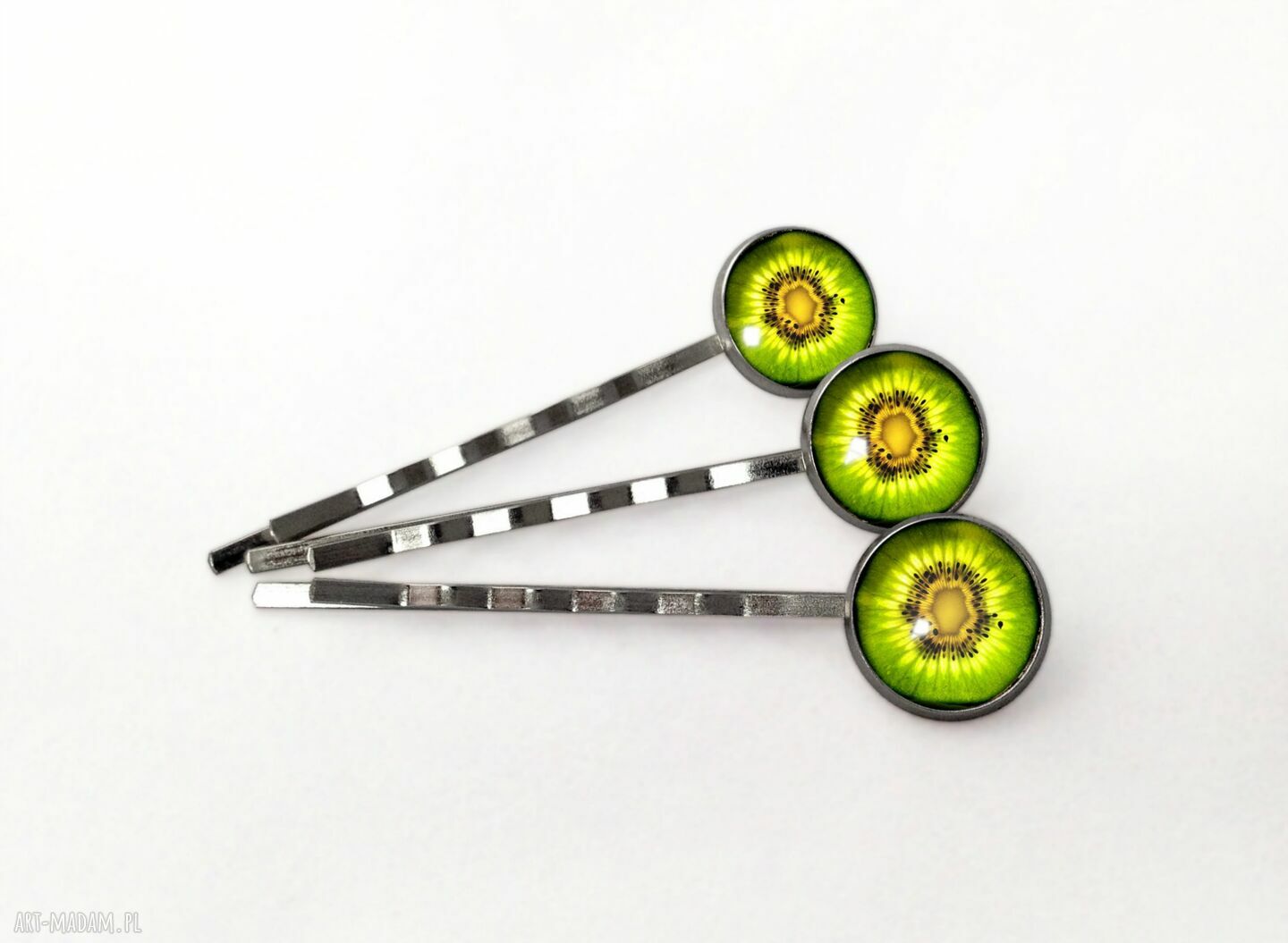 ozdoby do włosów: Kiwi 3 wsuwki do włosów Autorskie