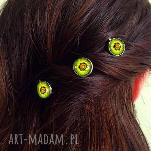 kiwi - 3 wsuwki do włosów spinki