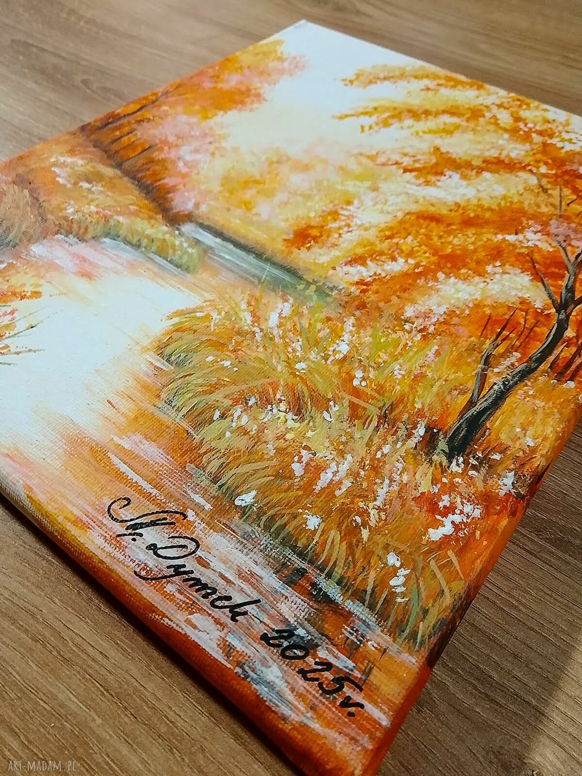 Klasyczny pejzaż „Jesienne Przebudzenie” - obraz akrylowy na płótnie 30x24