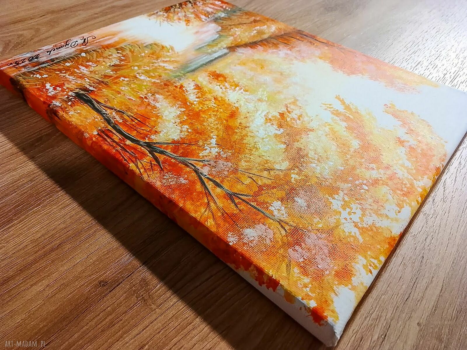 Klasyczny pejzaż „Jesienne Przebudzenie” - obraz akrylowy na płótnie 30x24