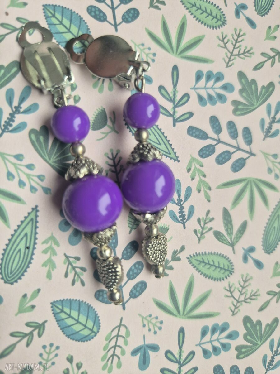Klipsy folk boho Ruda Klara - delikatne, kolorowe kółka Box X1
