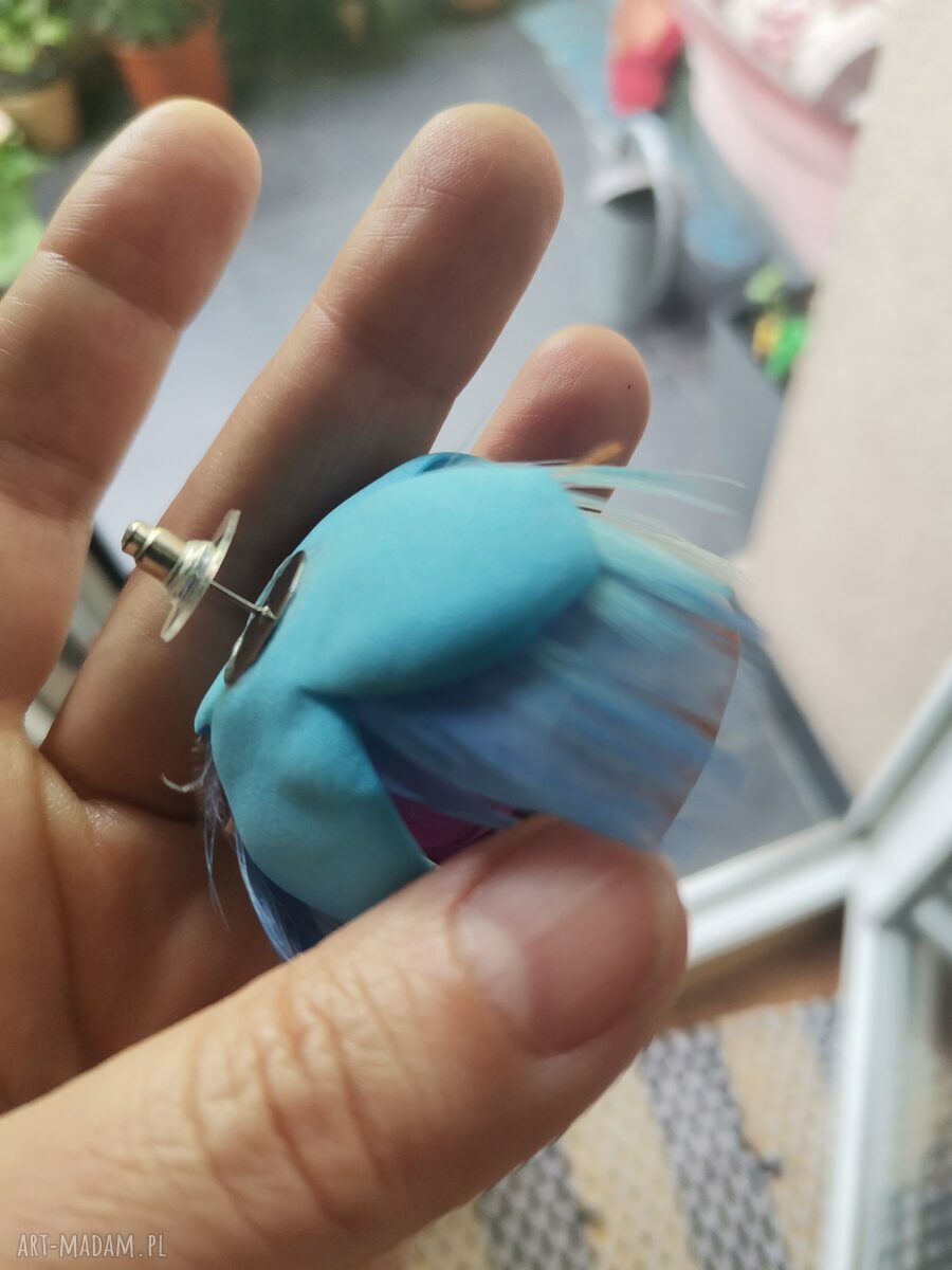 Lekkie klipsy wkrętki w kwiaty boho - polecam, Ruda Klara