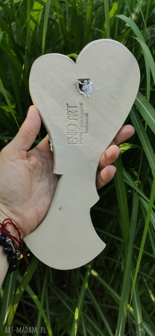 Kobaltowy aniołek na chrzest - ceramiczna pamiątka i prezent dla dziecka (24 cm)
