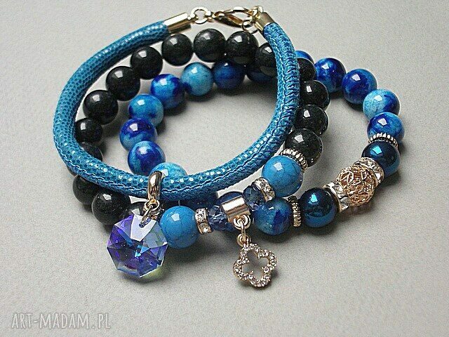 efektowne bransoletki - kobaltowy vol 9 /17 02 17/ set - ki