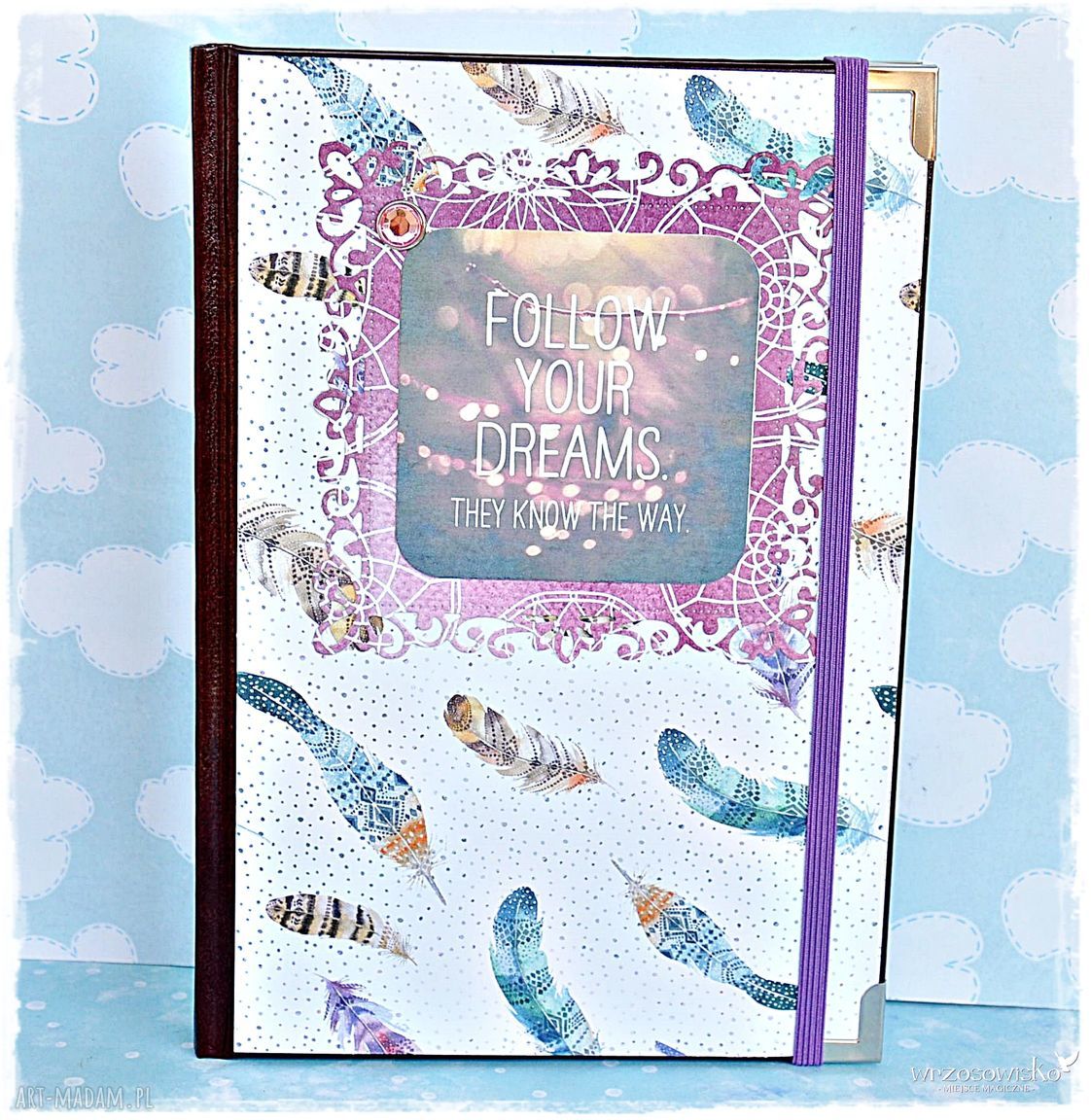 Ręcznie robiony kalendarz scrapbooking „Dreams” - wyjątkowy prezent