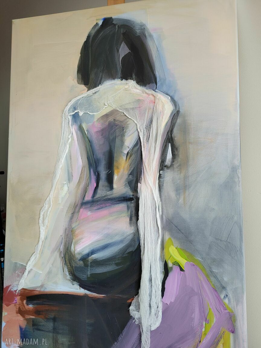 Kobieta - obraz 120x70 cm (akt)