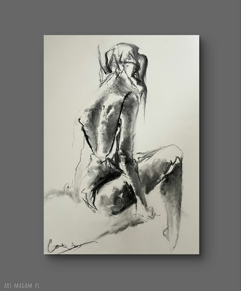 Szkic Kobiety 50x70 - autorska grafika do sypialni