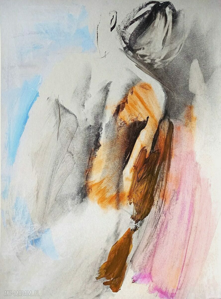 Szkic Kobiety 30x42 - obraz/grafika Giclee do sypialni i salonu (papier archiwalny)