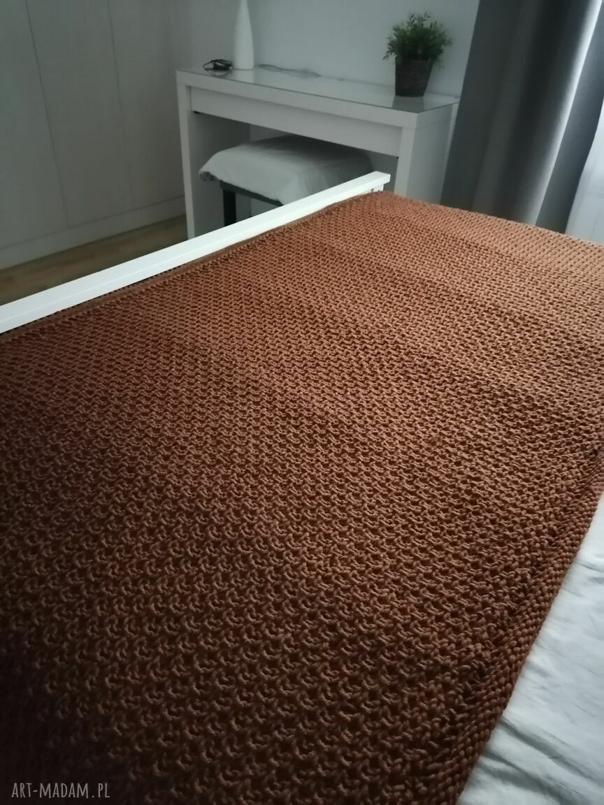 Pledy 115 200 pled narzuta dom koc drutach ręcznie wykonany
