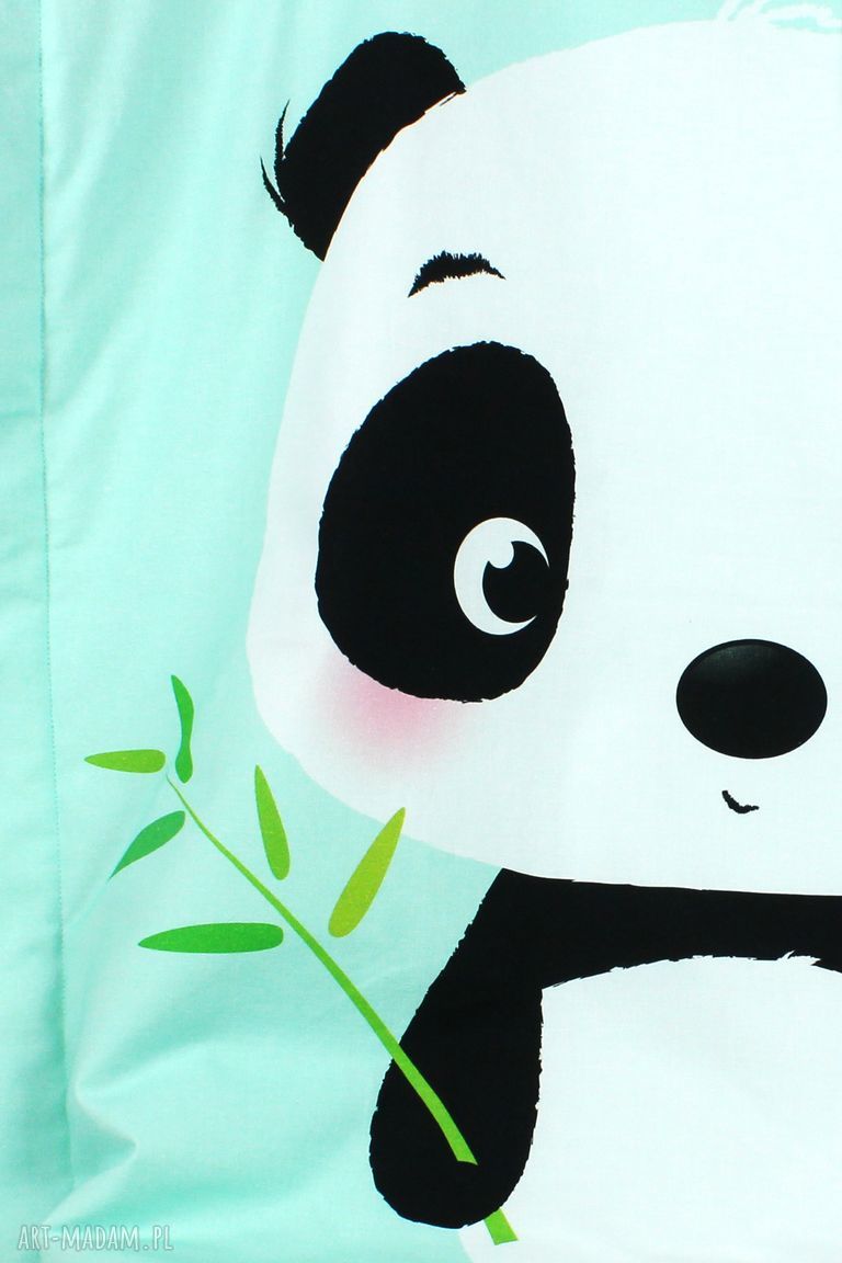Kocyk Minky 100x75 Panda - miękki i ręcznie szyty dla niemowląt
