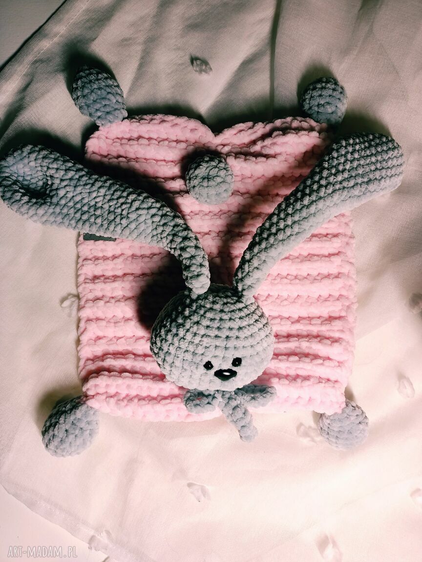 Kocyk - przytulanka dla noworodka do gondoli (rękodzieło Hug Me Collection)