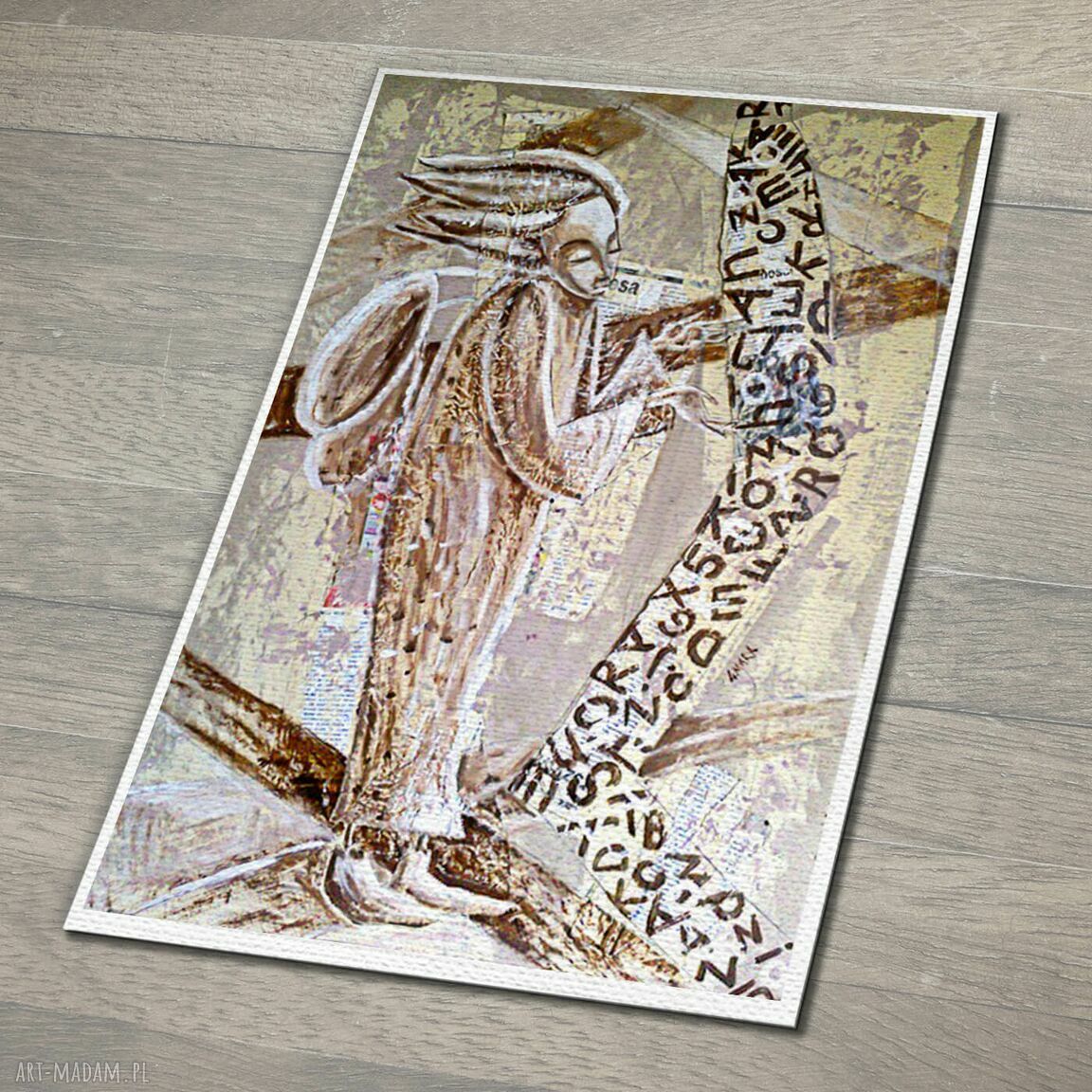 Kod twojego losu - plakat z motywem anioła na papierze satynowanym (rozmiary do wyboru)