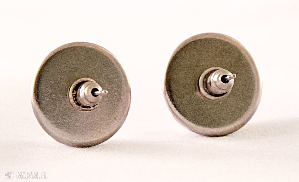 kolczyki: Kofeina Kolczyki sztyfty Handmade