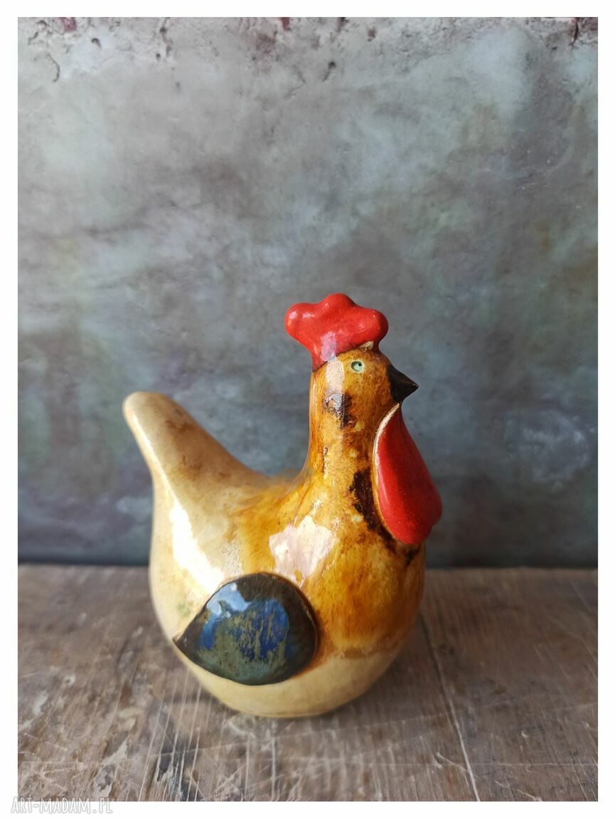 Kogut beżowy - ceramika handmade do sielskiej kuchni