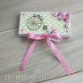 hand made scrapbooking kartki czekoladownik rowerek