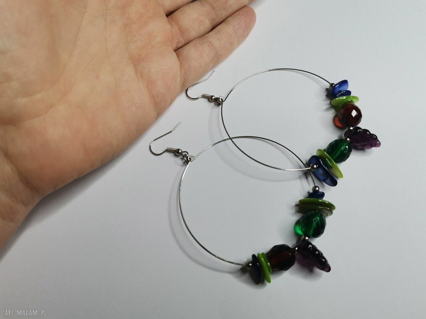 Kolczyki koła - lekkie owoce w stylu boho i folk