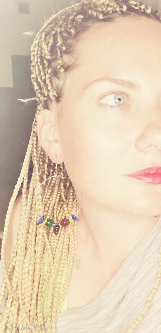 Kolczyki koła - lekkie owoce w stylu boho i folk