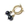 hand made kolczyki pearls /navy blue / vol. 2