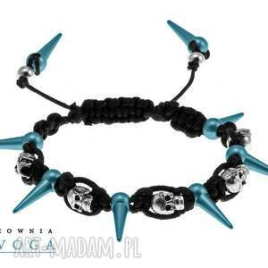 skulls in turquoise - unisex