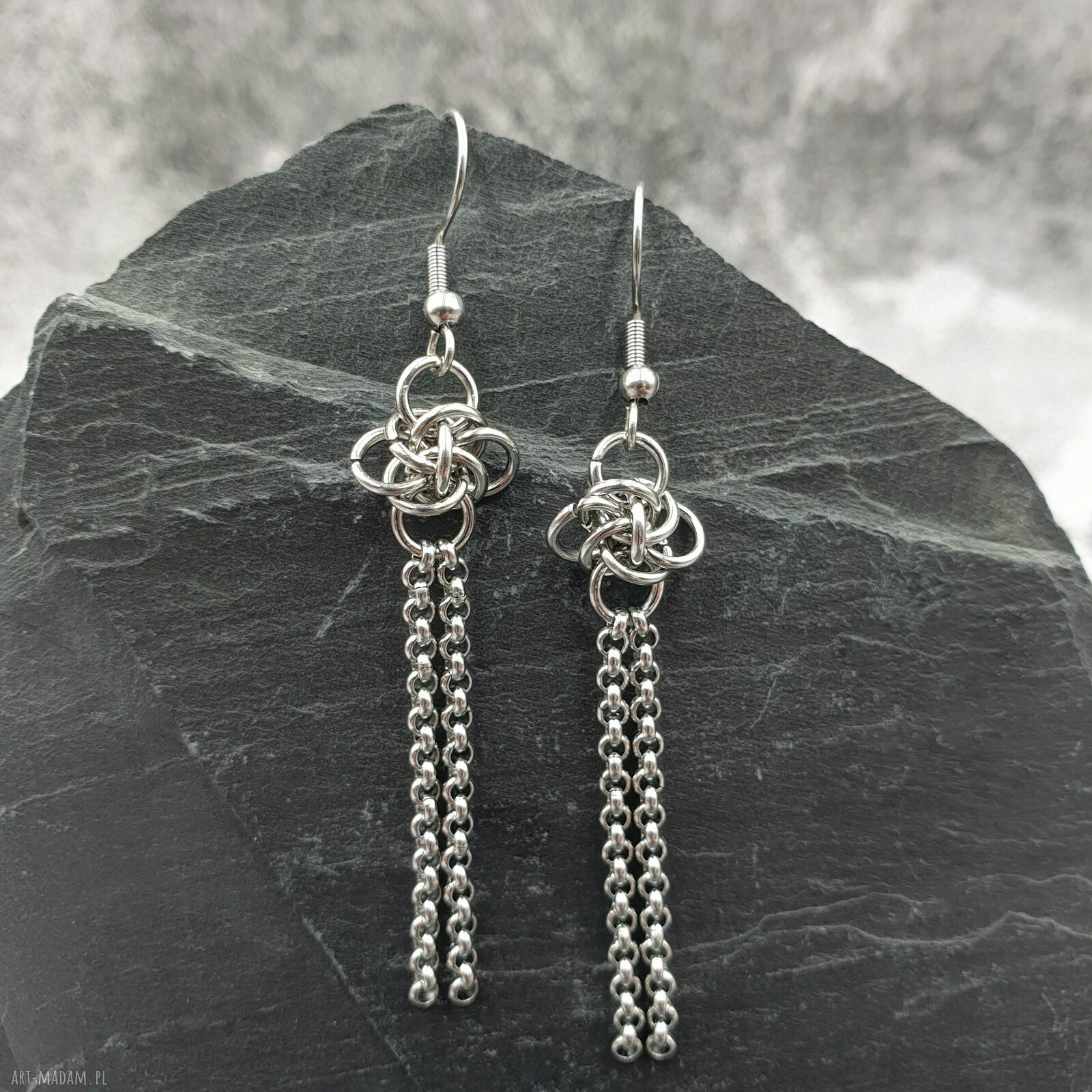 Kolczyki chainmaille - Persefona