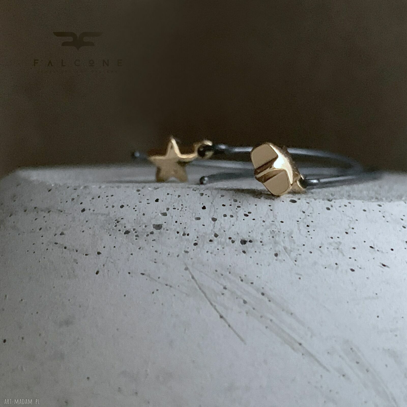 Kolczyki Golden Star "Wish"