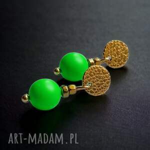 kaktusia swarovski neon pearls neon green