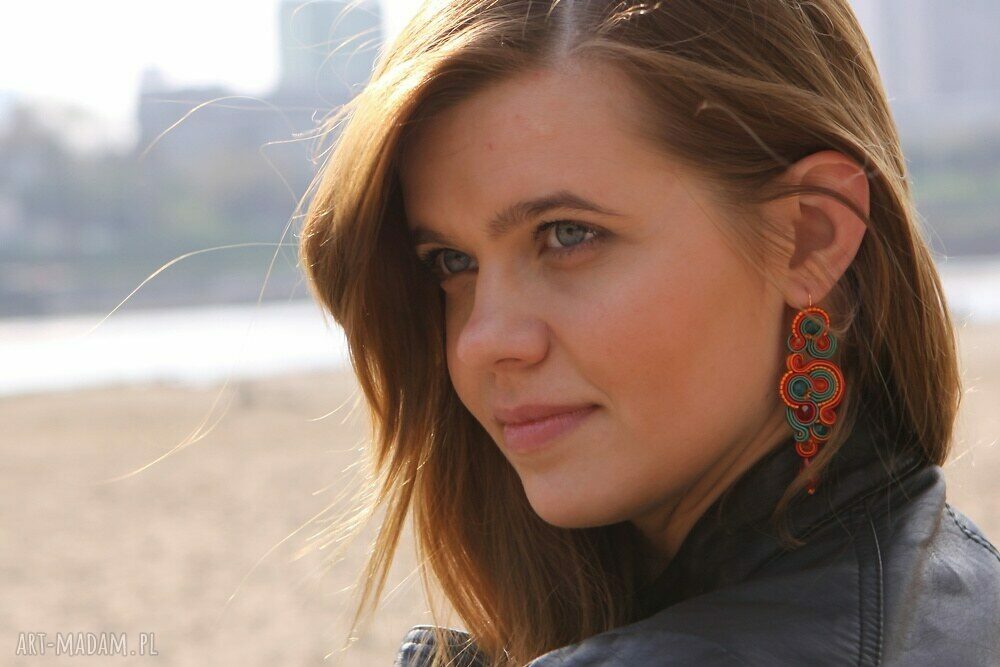 kolczyki soutache renire spring Ręcznie robione