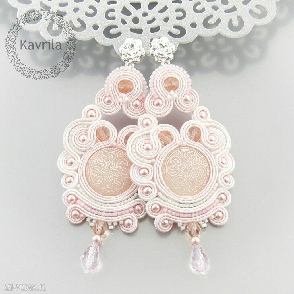kolczyki soutache sweet etno Handmade