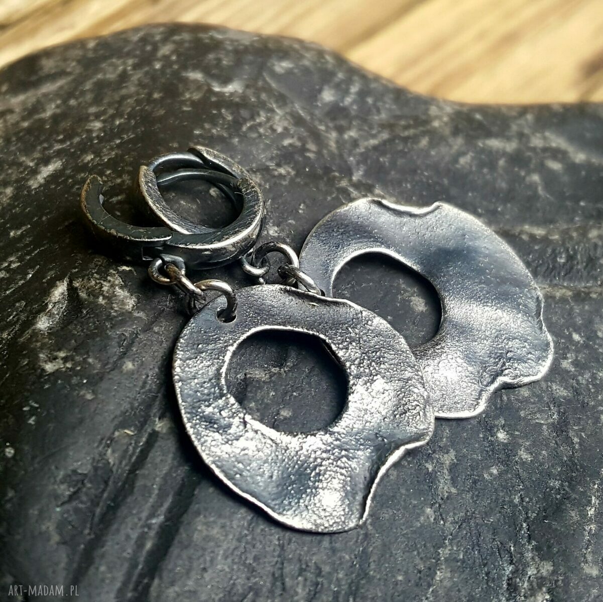 Kolczyki srebrne Hand Made