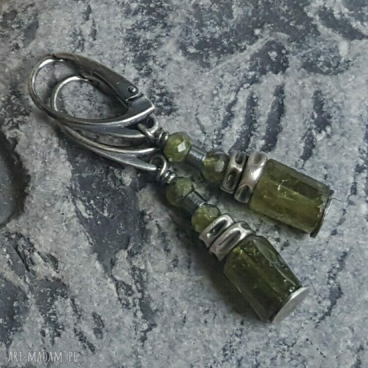 Oksydowane srebrne kolczyki - handmade, z charakterem