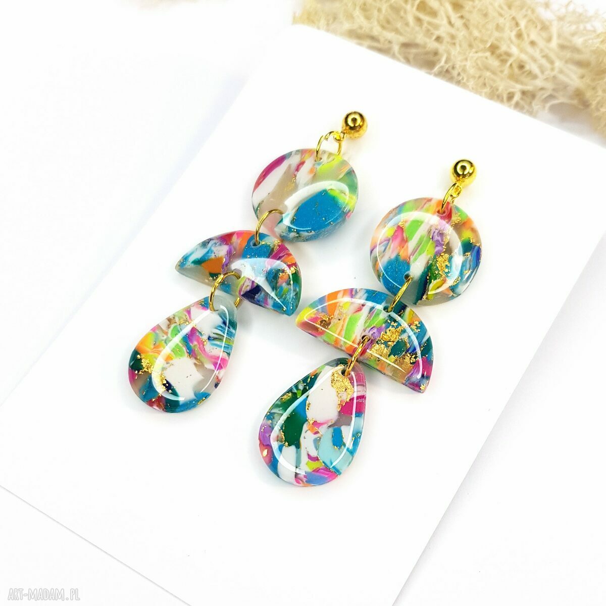 Kolczyki Tęczowa Magia - kolorowe i lekkie boho