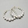 hand made alloys collection wianki (pearls) kolczyki