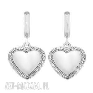 sotho kolczyki z sercami z różowego złota