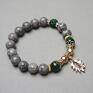 hand made bransoletki kolekcja rich jasper and emerald /glamour/ bransoletka