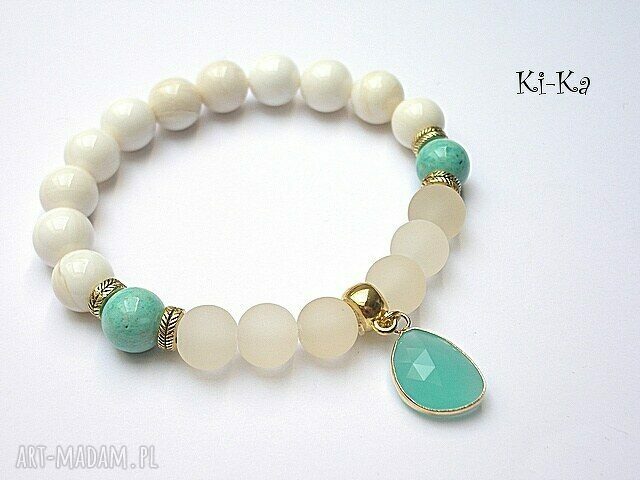 Kolekcja rich mint and ivory 2014 kamienie muszla szkło marmur